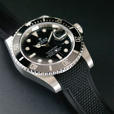 rolex submariner band strap rubber luxury watch|rolex submariner stainless steel band.